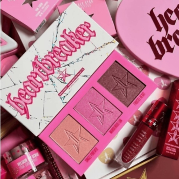 JEFFREE STAR Heart Breaker Skin Frost Highlighter Palette Valentine’s Day - Picture 6 of 6